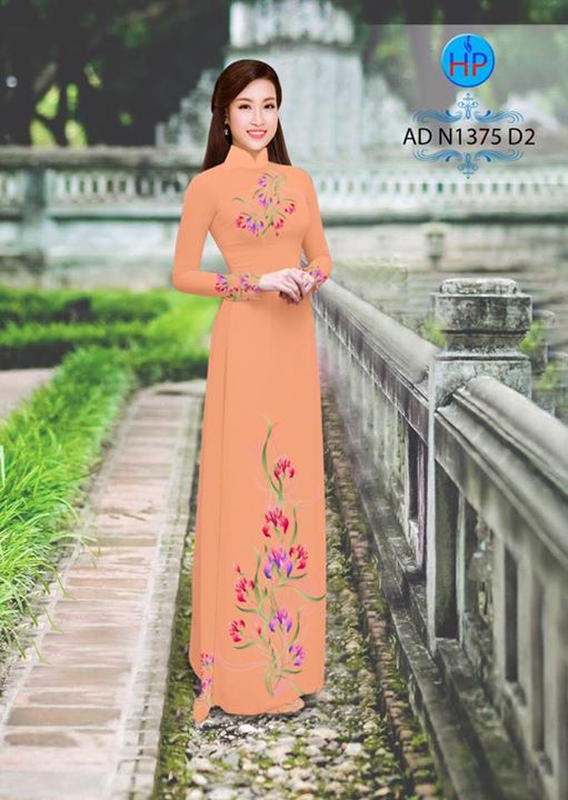 Vải áo dài Hoa in 3D AD N1375 34