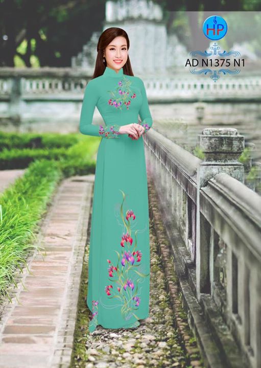 Vải áo dài Hoa in 3D AD N1375 35