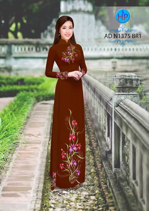 Vải áo dài Hoa in 3D AD N1375 36