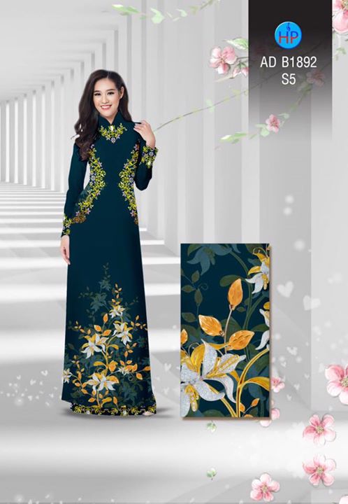 Vải áo dài Hoa in 3D AD B1892 35
