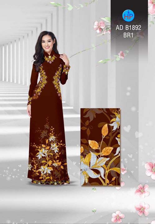 Vải áo dài Hoa in 3D AD B1892 31