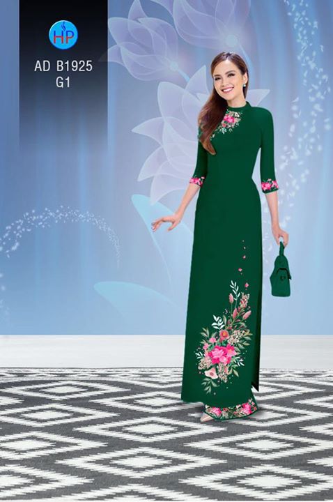 Vải áo dài Hoa in 3D AD B1925 27