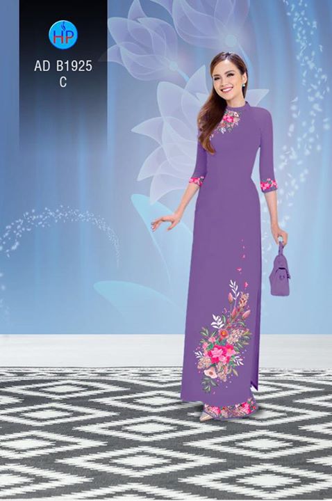 Vải áo dài Hoa in 3D AD B1925 30