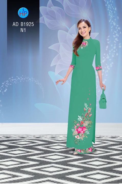 Vải áo dài Hoa in 3D AD B1925 34