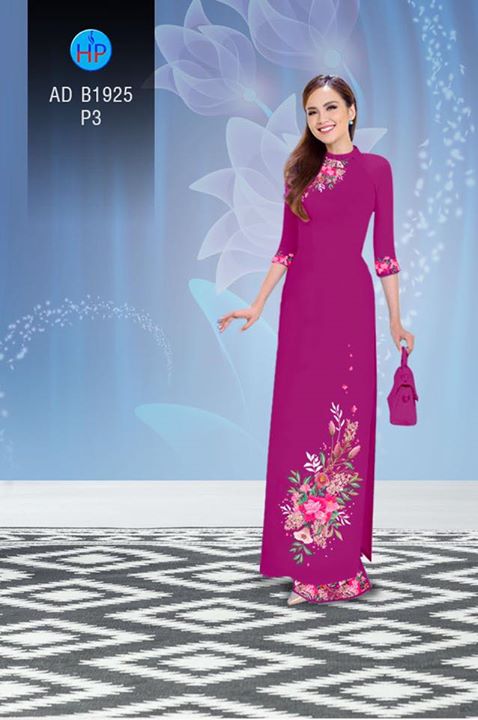 Vải áo dài Hoa in 3D AD B1925 36