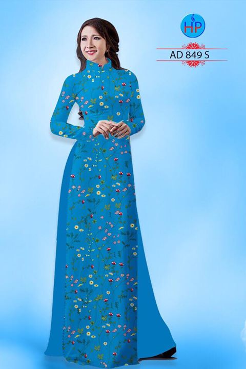 Vải áo dài Hoa nhỏ nguyên áo AD 849 36
