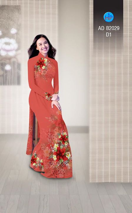Vải áo dài Hoa in 3D AD B2029 26