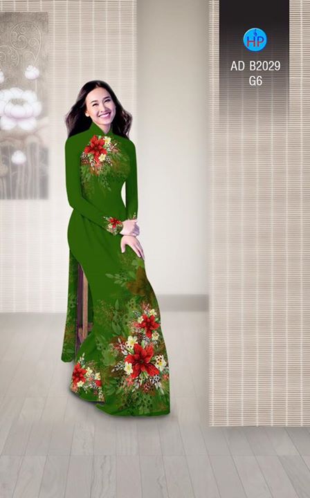 Vải áo dài Hoa in 3D AD B2029 30
