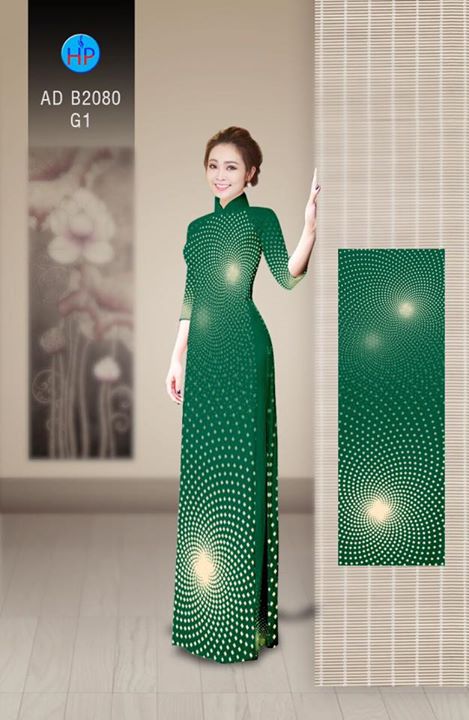 Vải áo dài Hoa bi 3D AD B2080 29