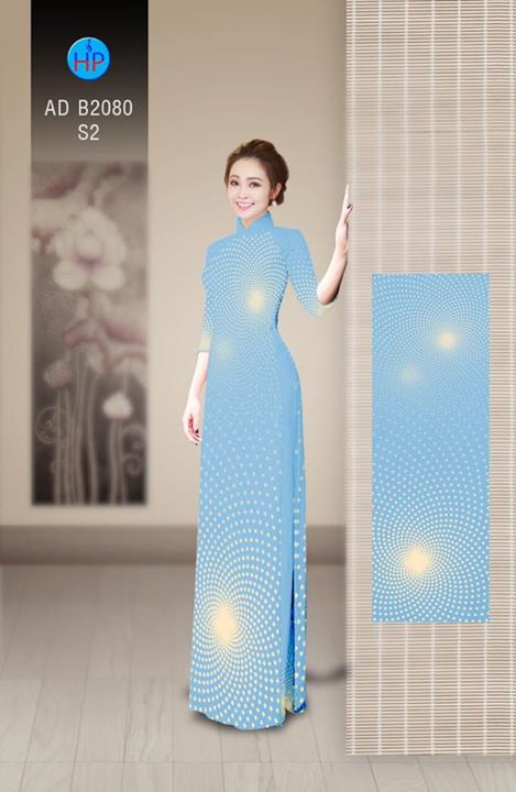 Vải áo dài Hoa bi 3D AD B2080 34