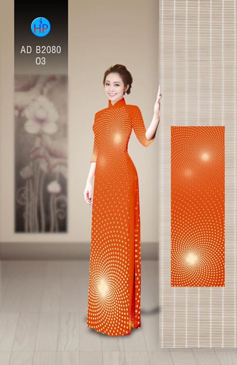 Vải áo dài Hoa bi 3D AD B2080 33