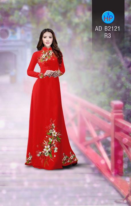 Vải áo dài Hoa in 3D AD B2121 26