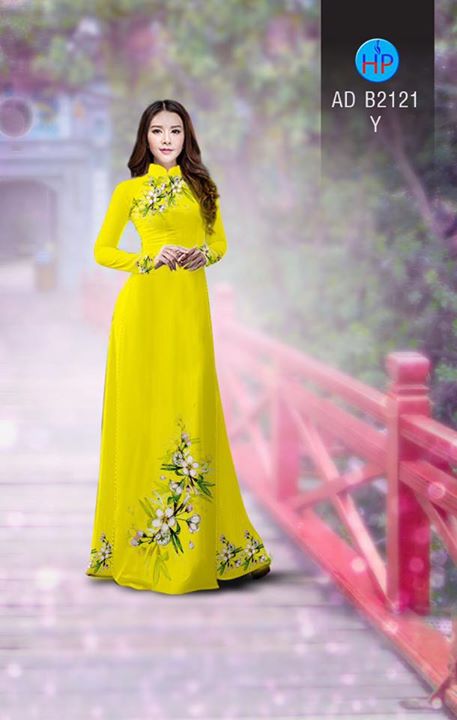 Vải áo dài Hoa in 3D AD B2121 36