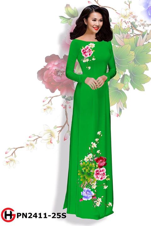 Vải áo dài Hoa đẹp AD PN 2411 29
