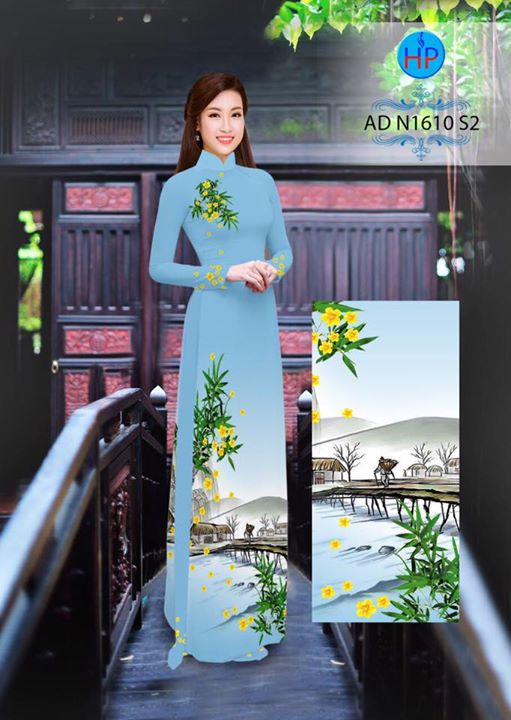 Vải áo dài Hoa Mai cho Mùa Xuân AD N1610 29