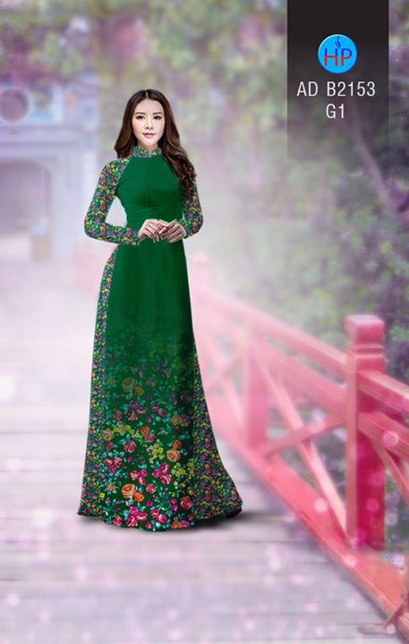 Vải áo dài Hoa in 3D AD B2153 30