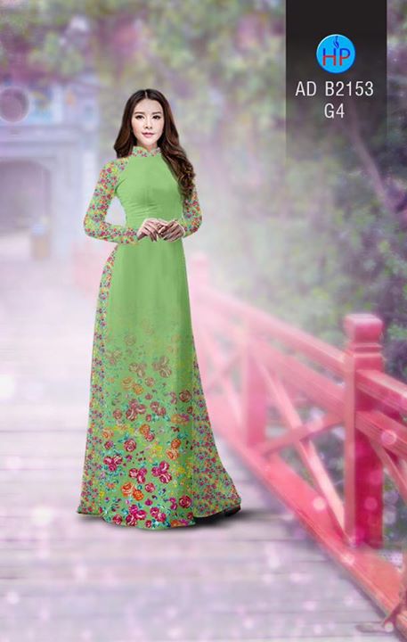 Vải áo dài Hoa in 3D AD B2153 32