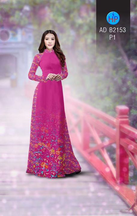 Vải áo dài Hoa in 3D AD B2153 34