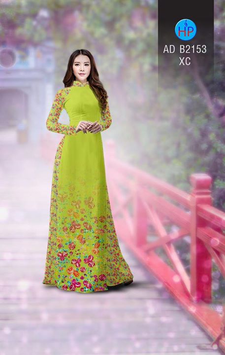 Vải áo dài Hoa in 3D AD B2153 37