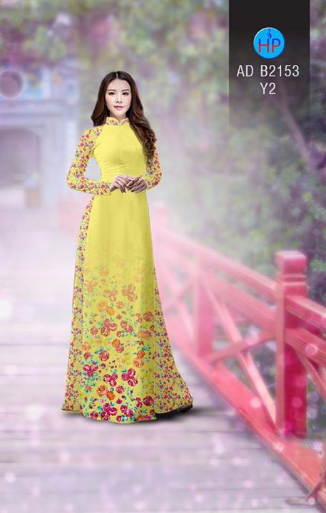 Vải áo dài Hoa in 3D AD B2153 36