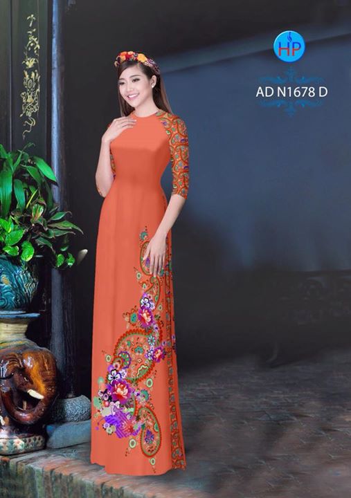 Vải áo dài Hoa in 3D AD N1678 27