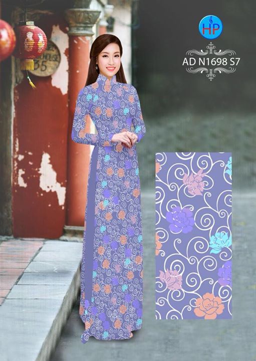Vải áo dài Hoa nguyên áo đẹp sang AD N1698 30