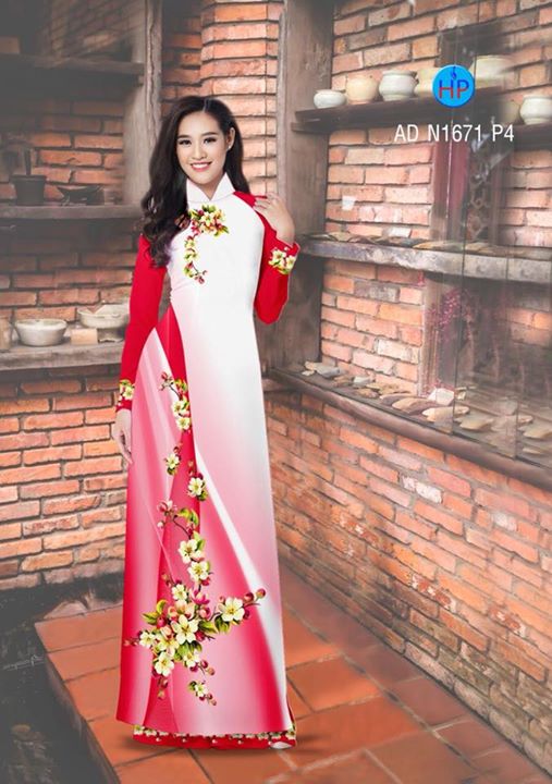 Vải áo dài Hoa in 3D AD N1671 26