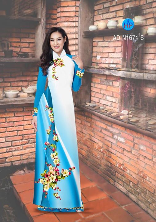 Vải áo dài Hoa in 3D AD N1671 28