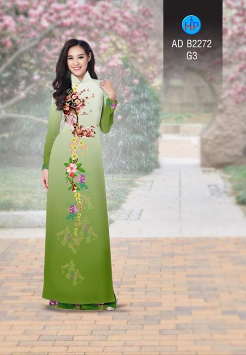 Vải áo dài Hoa in 3D AD B2272 36
