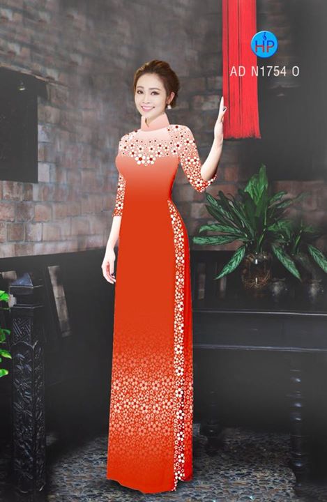 Vải áo dài Hoa xinh AD N1754 32