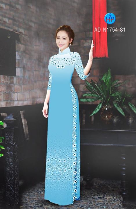 Vải áo dài Hoa xinh AD N1754 35