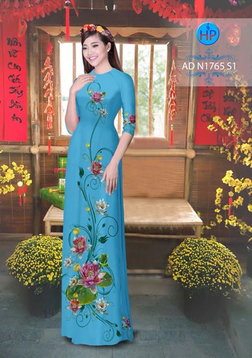 Vải áo dài Hoa Súng AD N1765 27