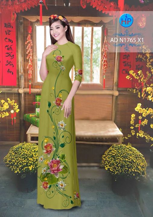 Vải áo dài Hoa Súng AD N1765 32