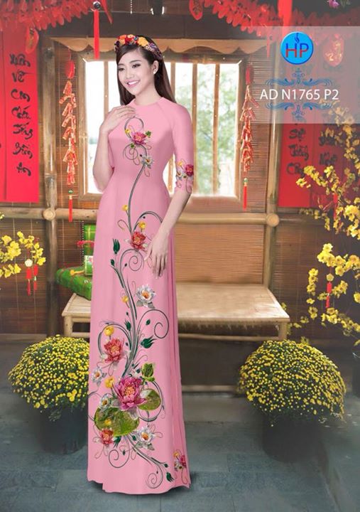 Vải áo dài Hoa Súng AD N1765 37