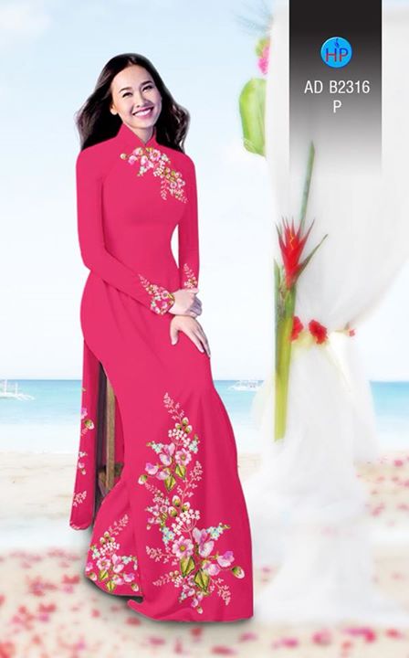 Vải áo dài Hoa in 3D AD B2361 27
