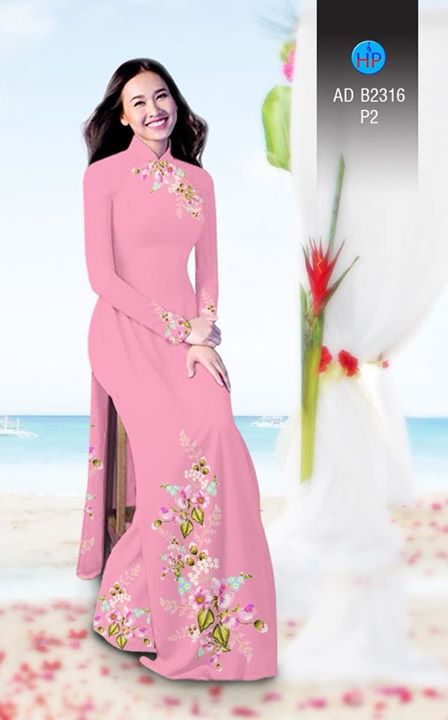 Vải áo dài Hoa in 3D AD B2361 26