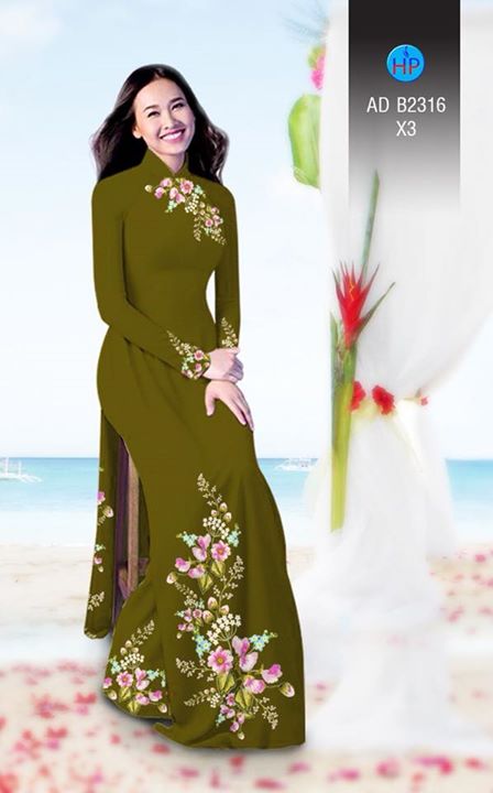 Vải áo dài Hoa in 3D AD B2361 29