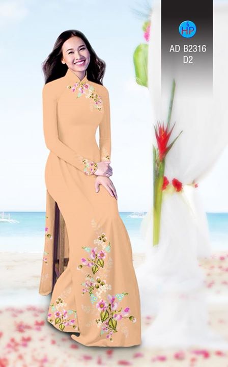 Vải áo dài Hoa in 3D AD B2361 31