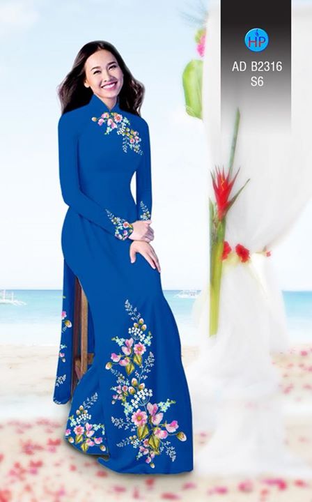 Vải áo dài Hoa in 3D AD B2361 33