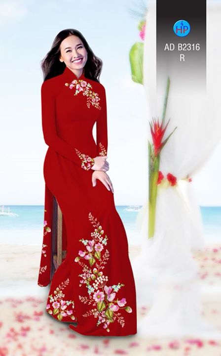 Vải áo dài Hoa in 3D AD B2361 35