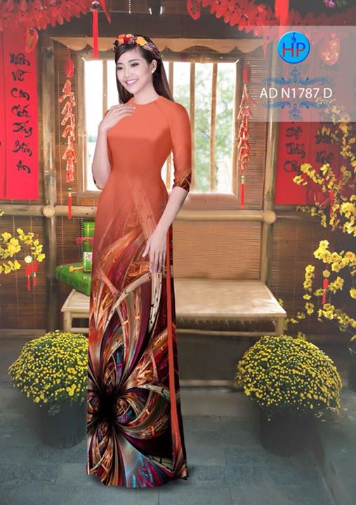 Vải áo dài Hoa ảo 3D AD N1787 27