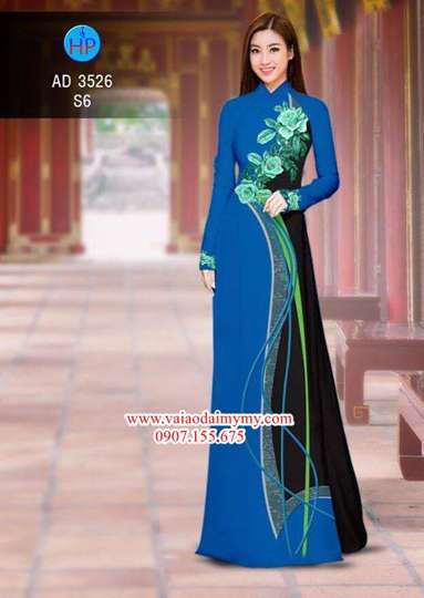 1515074233 940 vai ao dai hoa hong xanh 3d dep long lay ad