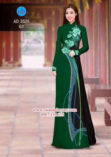 1515074234 145 vai ao dai hoa hong xanh 3d dep long lay ad