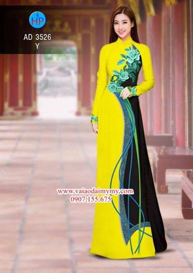 1515074234 819 vai ao dai hoa hong xanh 3d dep long lay ad