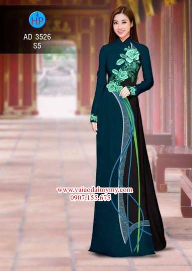 1515074236 822 vai ao dai hoa hong xanh 3d dep long lay ad