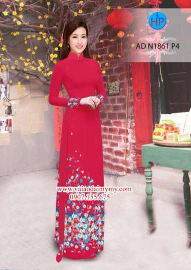 Vải áo dài Hoa cúc nhỏ xinh AD N1861 34