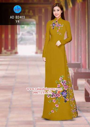 1515595789 167 vai ao dai chim tren canh hoa dao mua xuan ad