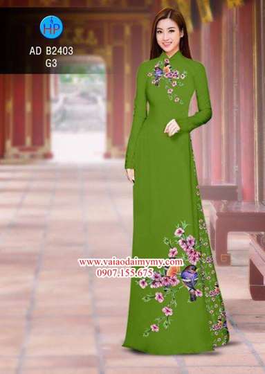 1515595791 344 vai ao dai chim tren canh hoa dao mua xuan ad