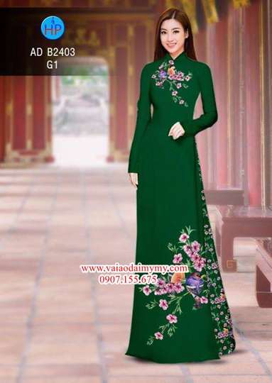 1515595791 734 vai ao dai chim tren canh hoa dao mua xuan ad