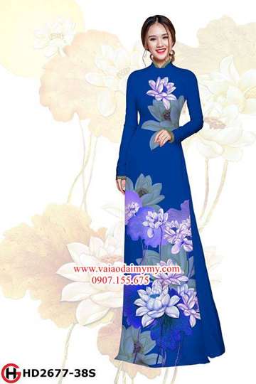 Vải áo dài Hoa Sen AD HD2677 26